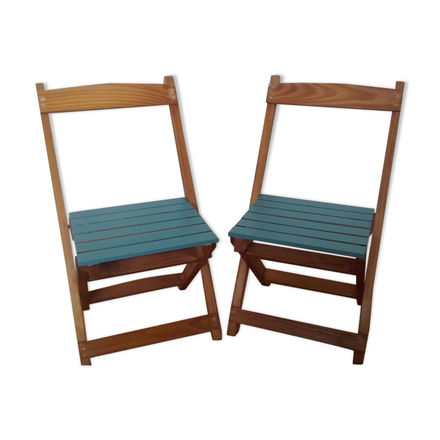 Two folding chairs