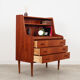 Secrétaire en teck, design danois, années 1970, production: Danemark