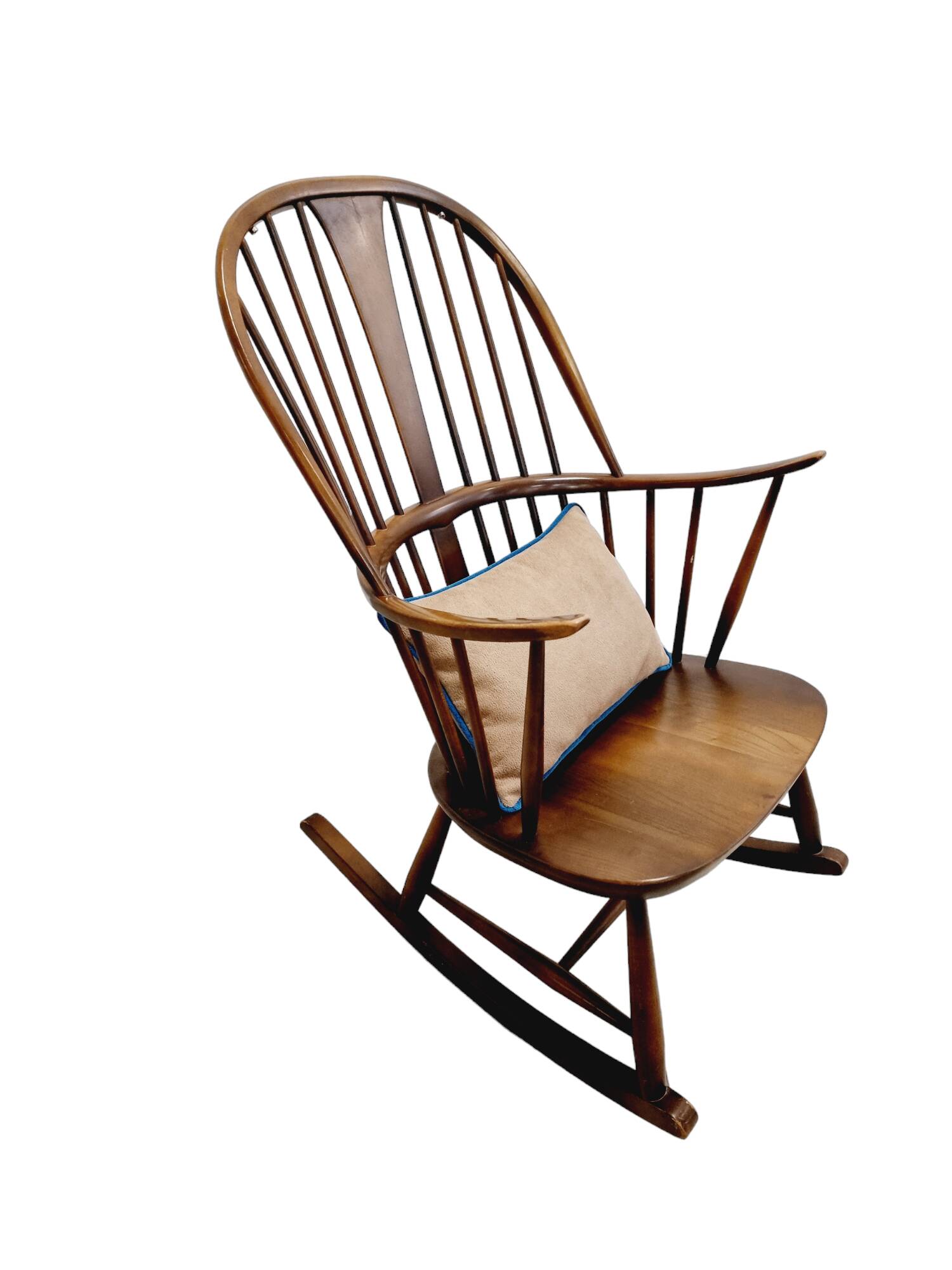 Mid Century Modern Rocking chair "Chairmaker's chair) by Lucian Ercolani for Ercol - 1950-1960s