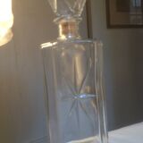 Engraved glass decanter