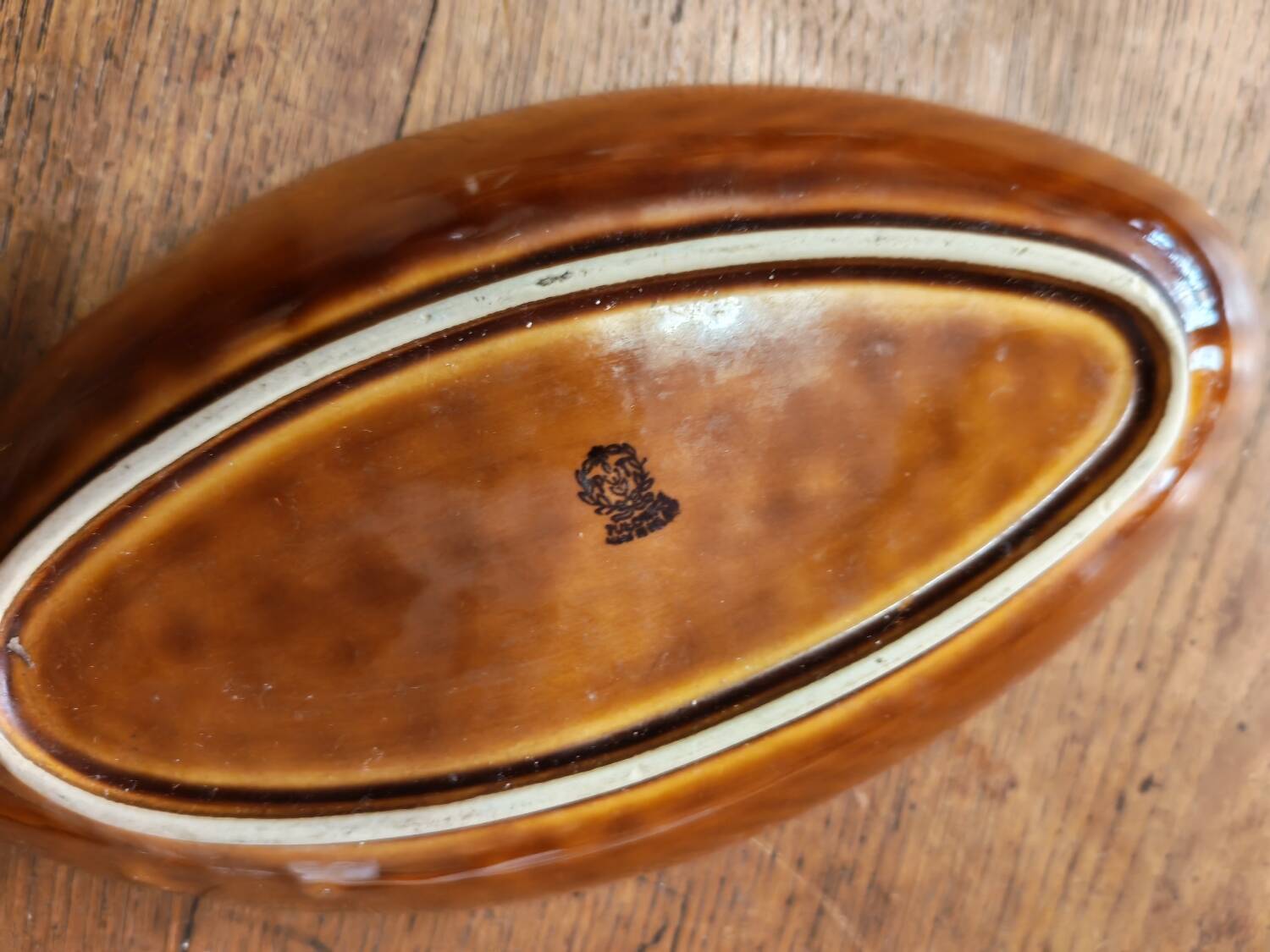 Pair of vintage Polish ceramic fish platters