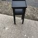 Small black Art Deco side table in wood, 1930s — compact and slender