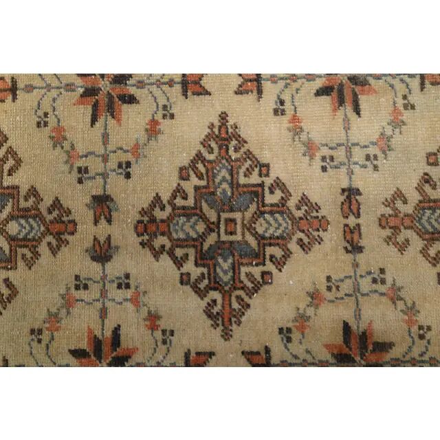Vintage Turkish hand-knotted runner 118x330