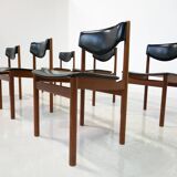 Mid-Century Modern Set of 6 Scandinavian Chairs, 1960s