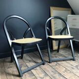 2 vintage Arca folding chairs by Gigi Sabadin for Crassevig