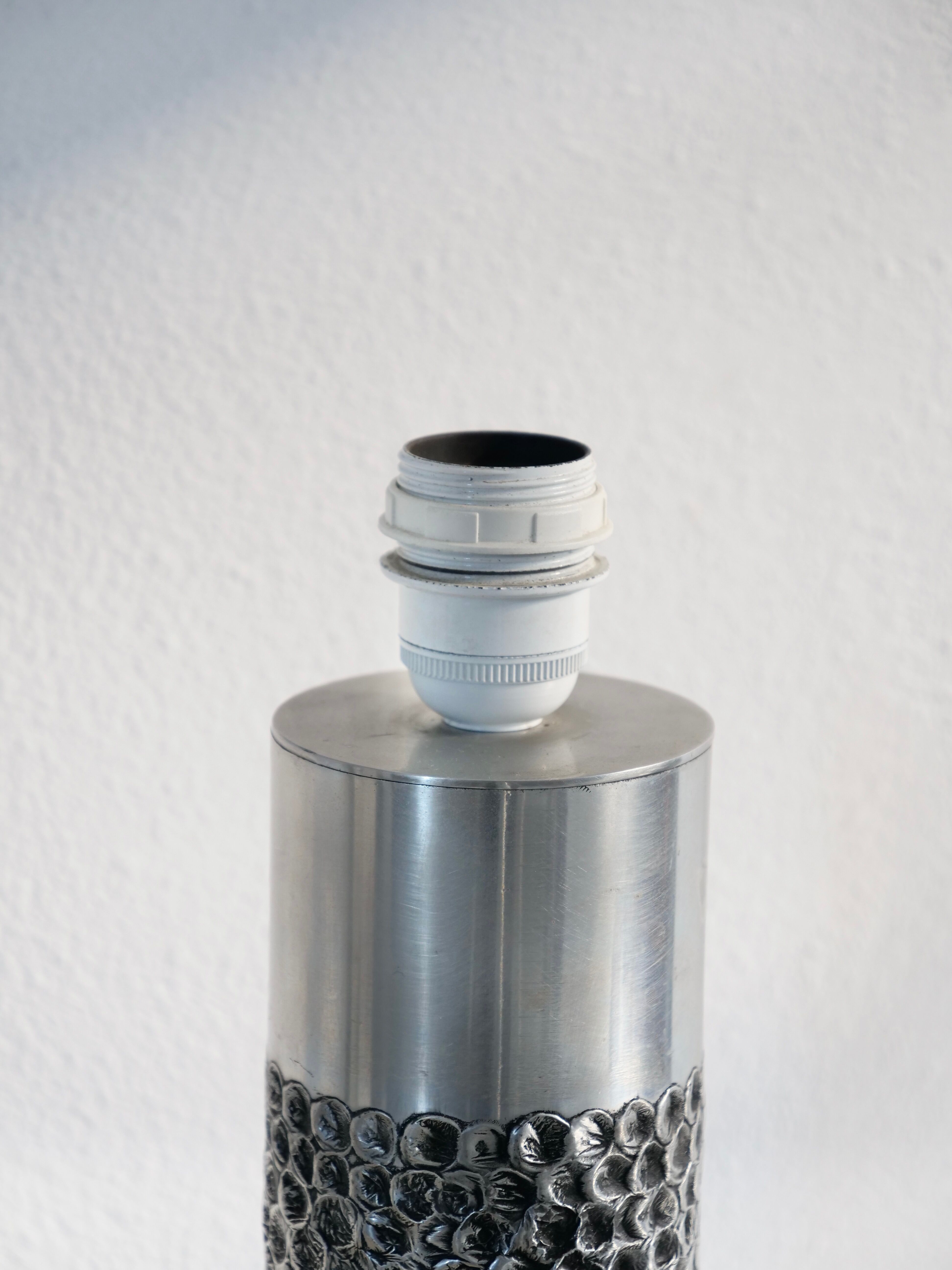 brutalist design lamp by Willy Luyckx for Aluclair 1970