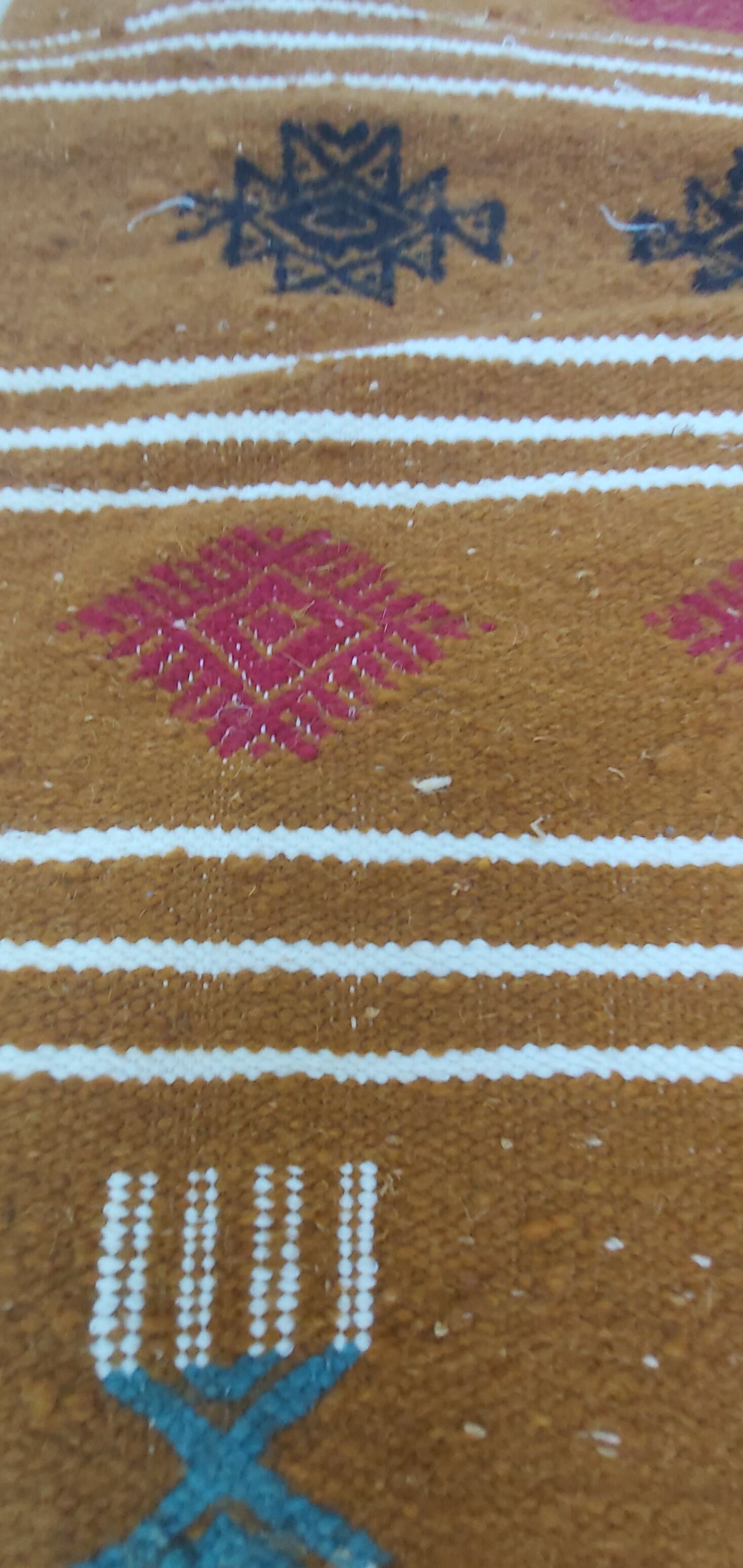 Tapis kilim multicolore fait main traditionnel