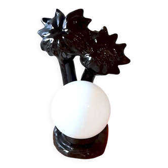 Ceramic palm tree lamp 1980