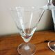 Set of 3 stemmed glasses, foliage design