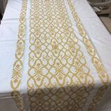 Vintage tablecloth and monogram napkins