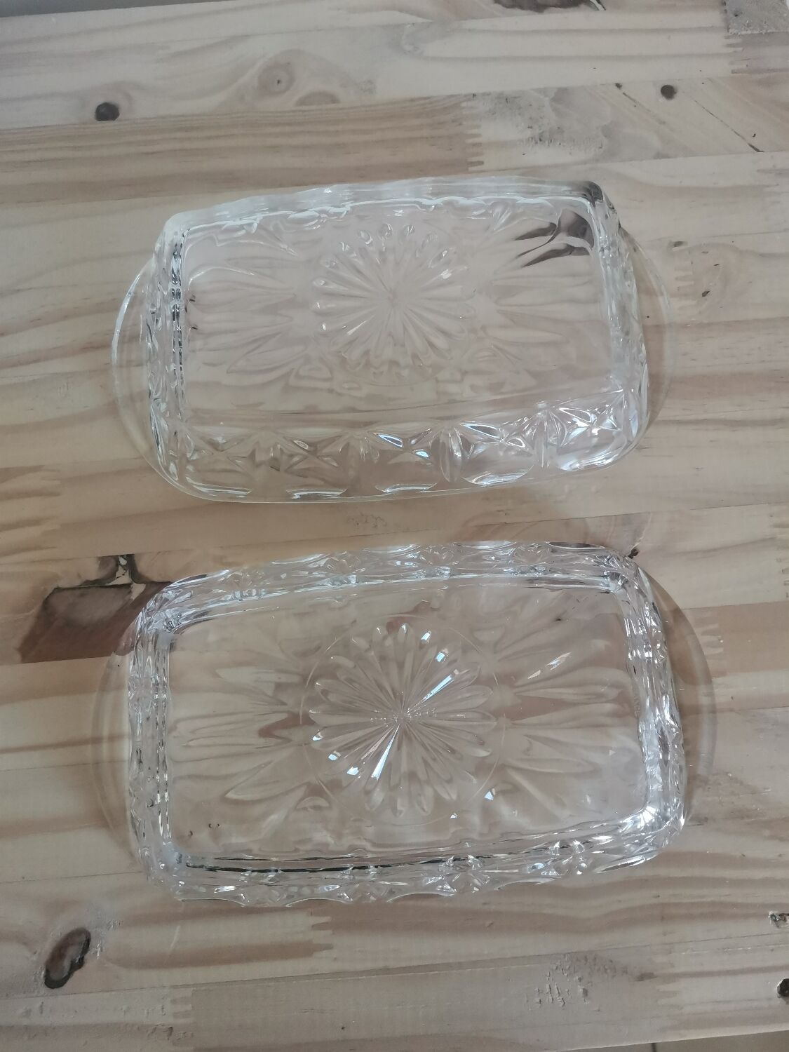 Henkel vintage molded glass butter cup made in France