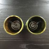 Set of 2 ceramic glasses