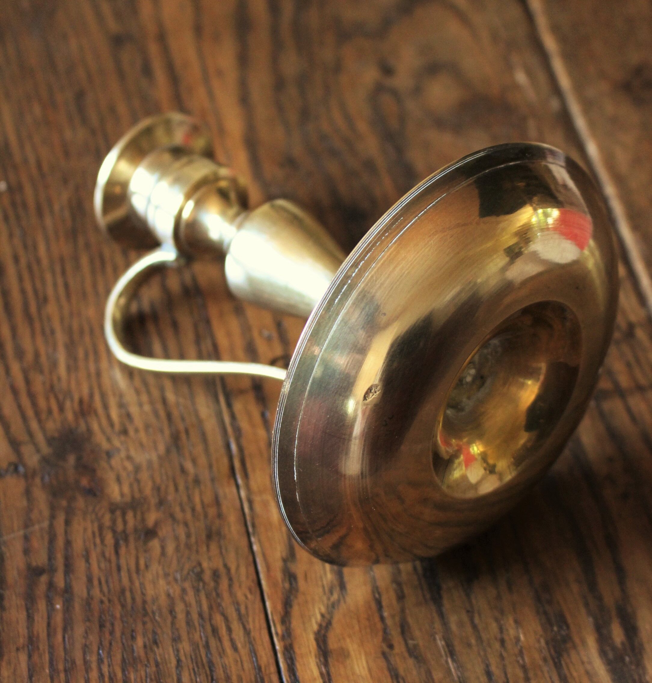 Brass candle holder cellar rat