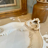 Aged white porcelain dish