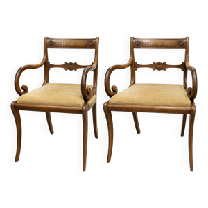 2 Chaises de Salle à - antique