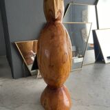 Wooden bird sculpture