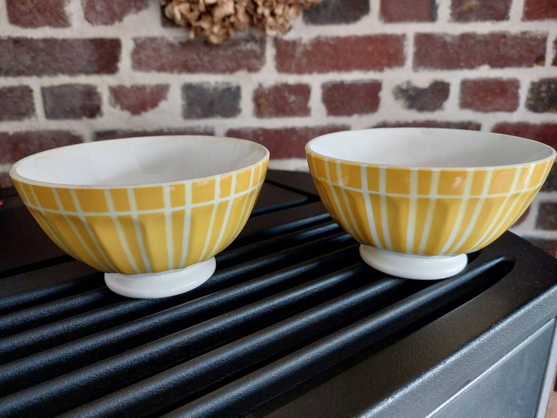 Old faceted bowl Digoin 9611
