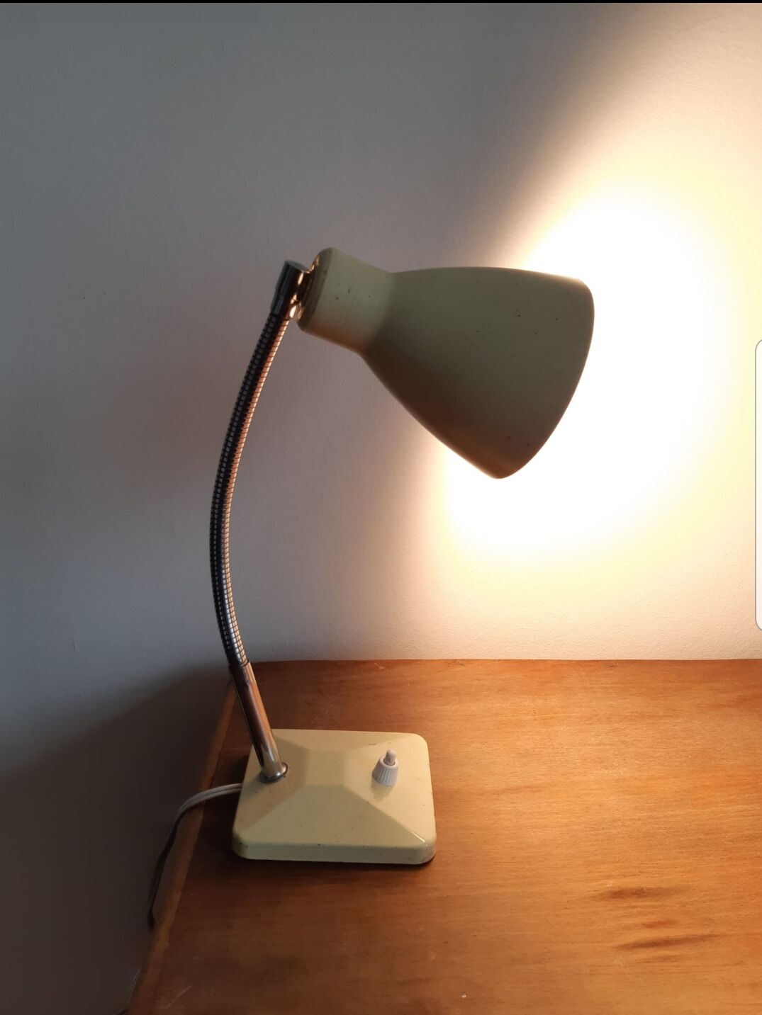 Vintage lamp on base