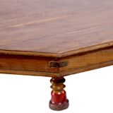 Bajoot tea table in ancient burmese teak