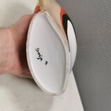 Vase with a motif, in an abstract style.