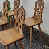 Set of 4 Alsatian chairs.