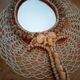 Shell hand mirror 35x19cm