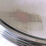 Art Deco Modernist metal and mirror geridon circa 1930