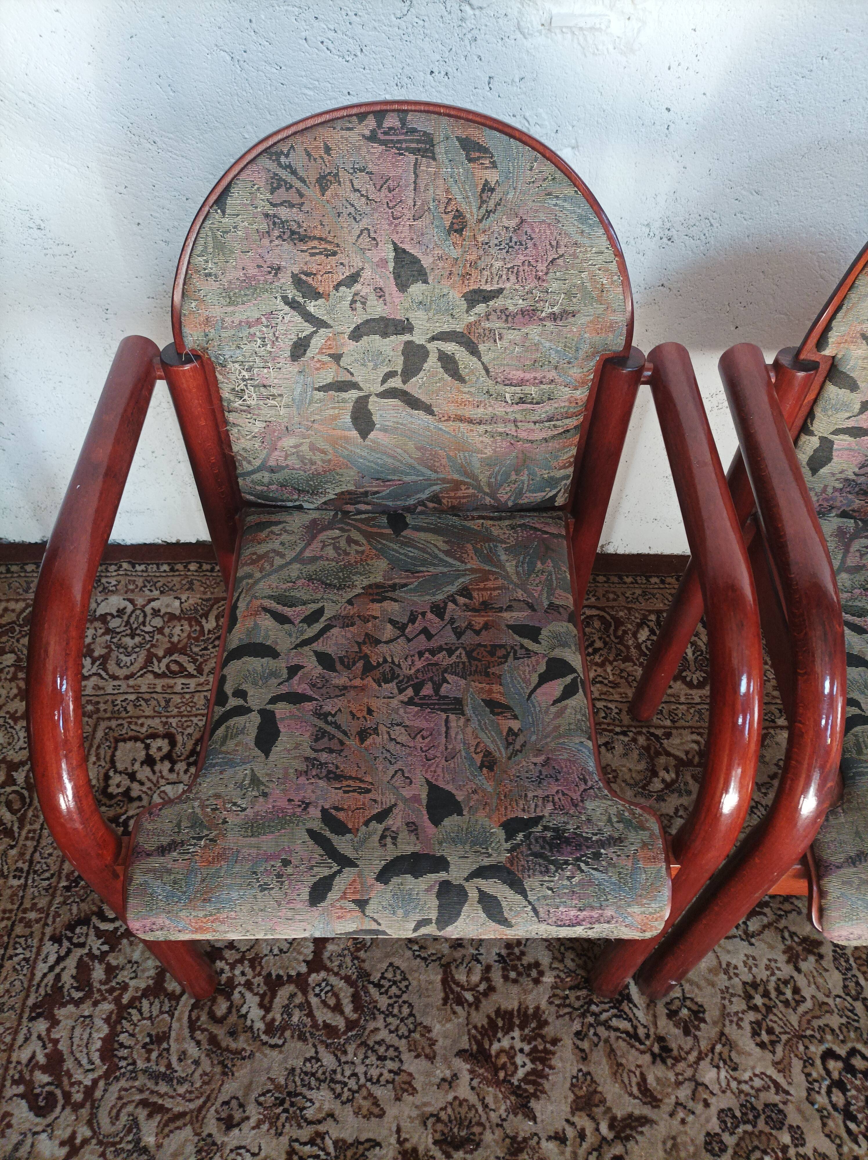 Suite de 4 chaises vintage 1960 Baumann