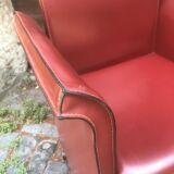 Pair of leather armchairs 1970