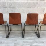 Set of 4 chairs Galvanitas S23 oak