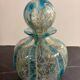 Decorative blown glass bottle Mdina Glass