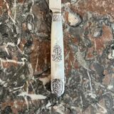 6 mother-of-pearl and sterling silver fruit knives, Hénin & Vivier (1891-1896)