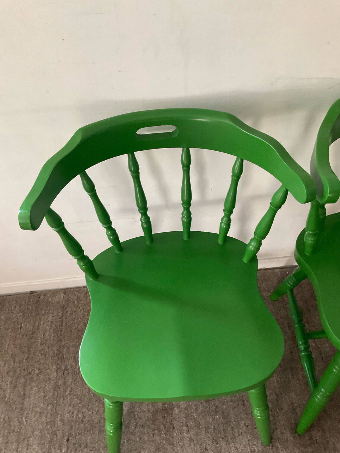Pair of 1970s bistro chairs