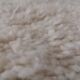 Berbere carpet plain ecru 100% virgin wool, 230x133 cm