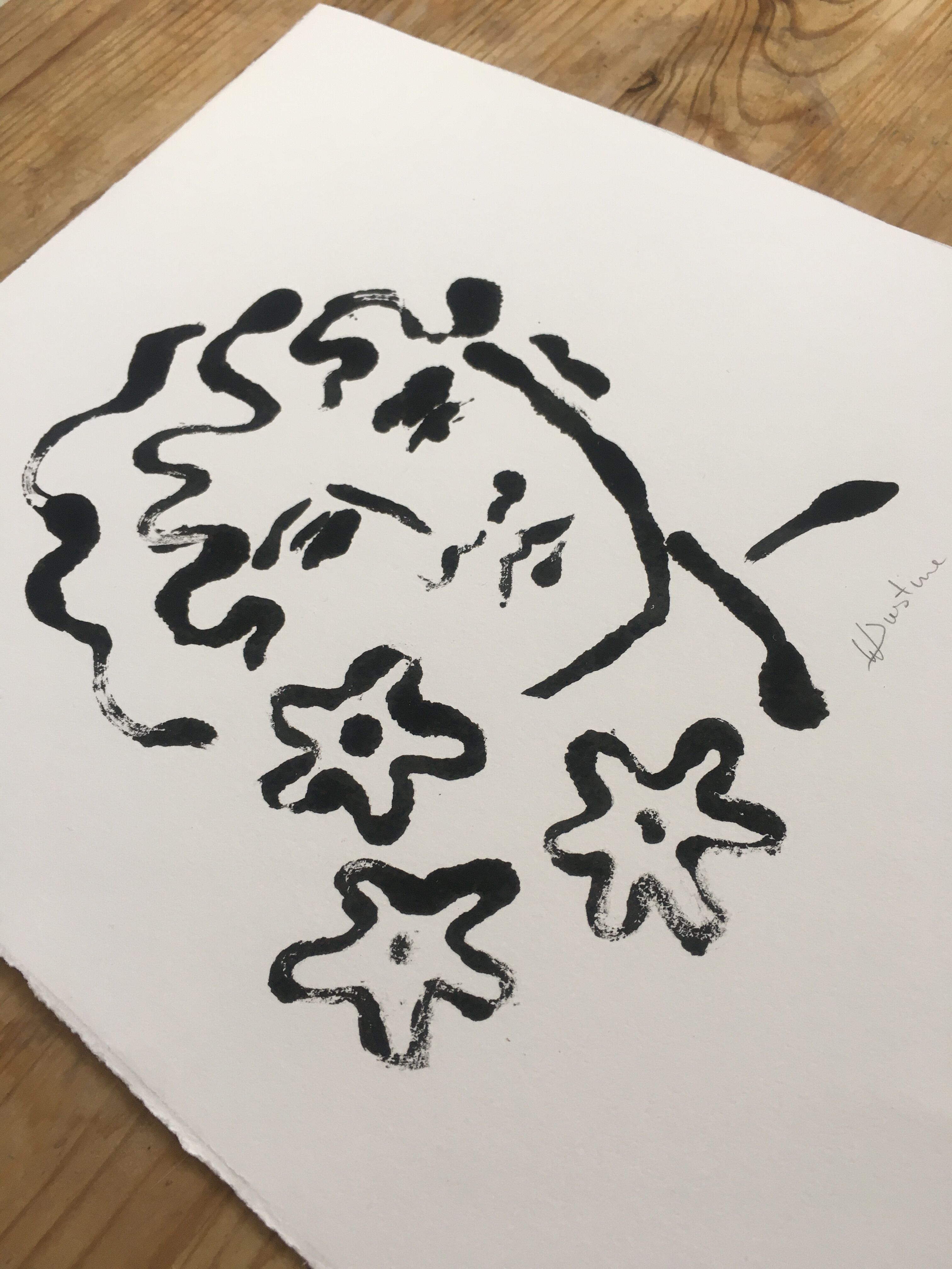 Painting, monotype on paper