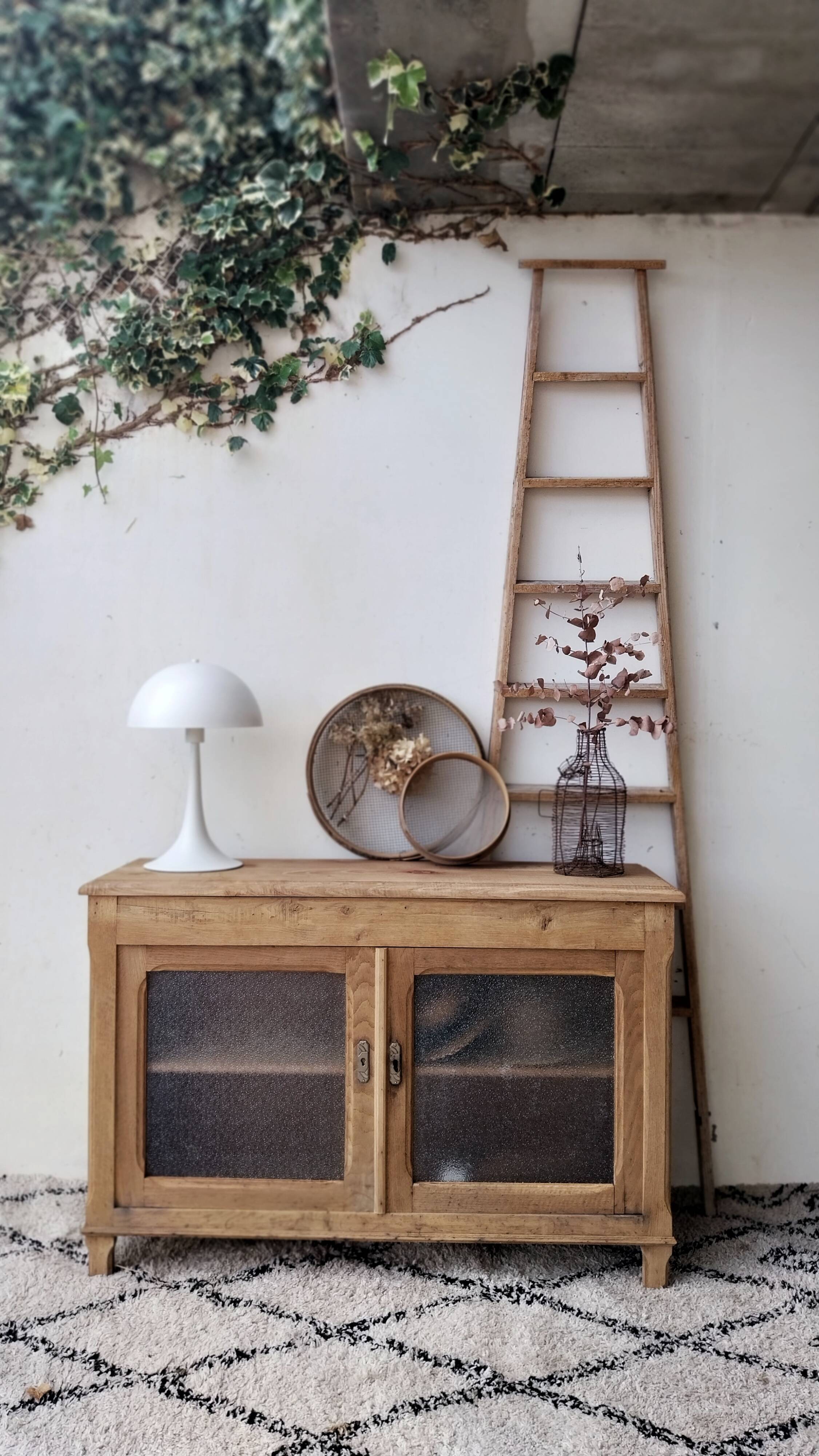 Art Deco glazed oak sideboard