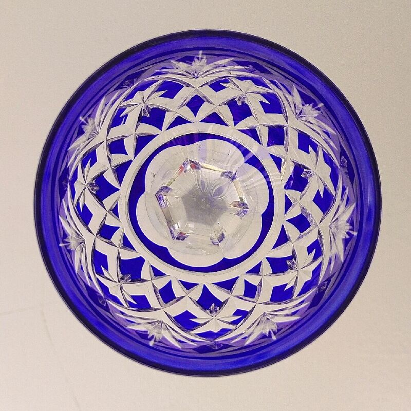Roemer crystal Glass Roemer Crystal Saint Louis cobalt blue