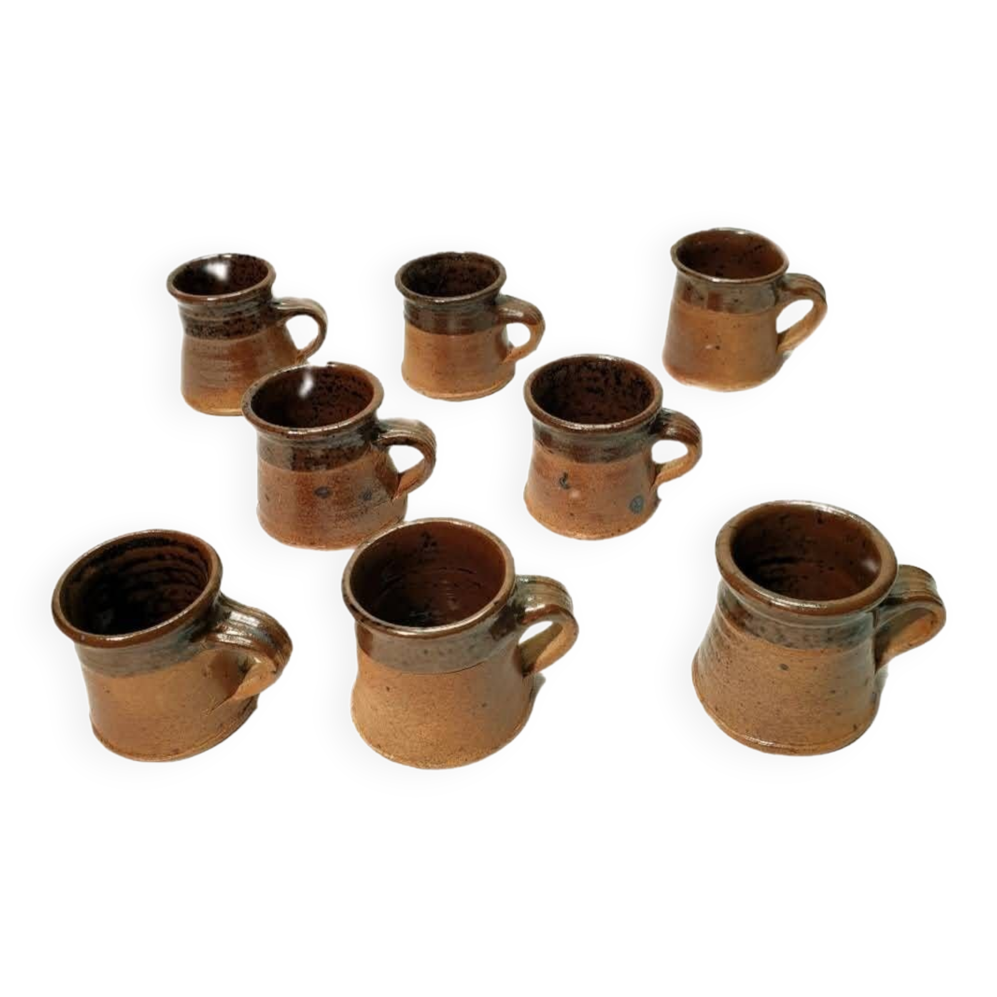 Vintage 8-cup stoneware coffee service