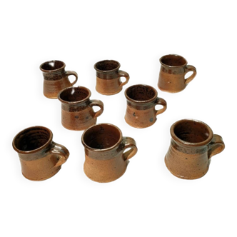 Vintage 8-cup stoneware coffee service