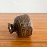 Vintage flamed stoneware vase