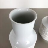 Set of 2 Porcelain Op Art Vase by Richard Scharrer for Thomas, Germany, 1970s