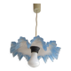Suspension lampshade opaline blue edge