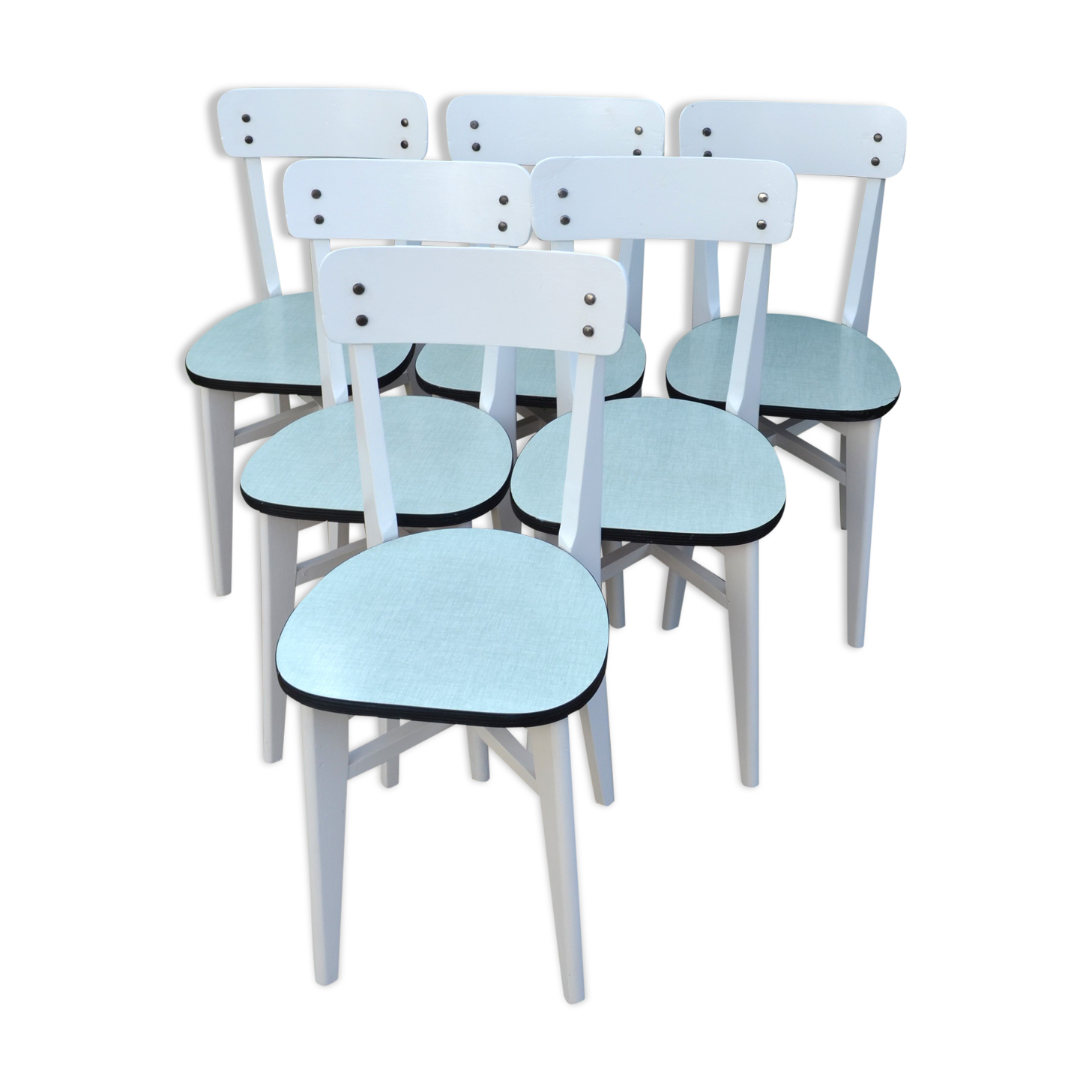 Six vintage chairs
