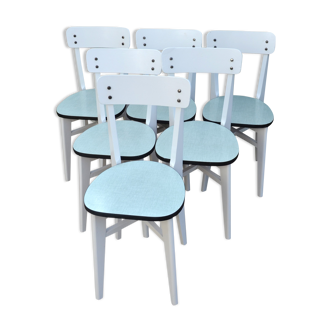 Six vintage chairs