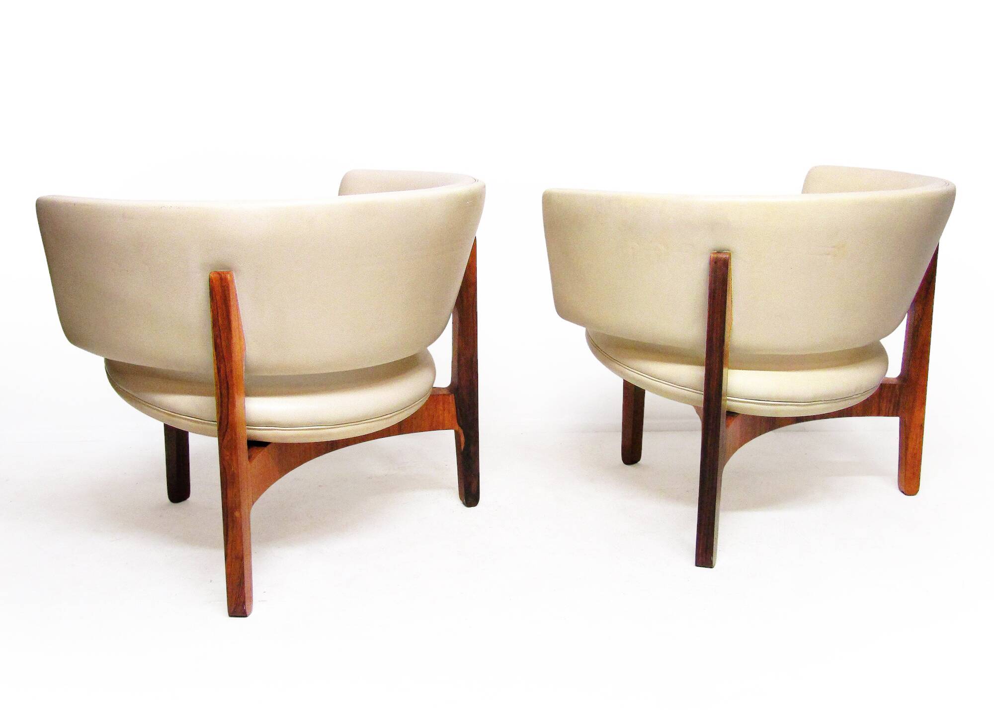 Two 1960s Danish Lounge Chairs In Rosewood By Sven Ellekaer