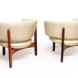 Two 1960s Danish Lounge Chairs In Rosewood By Sven Ellekaer
