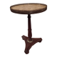 Empire style pedestal table with marble top
