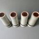 4 large ceramic glasses signed MBFA Pornic, 1960s