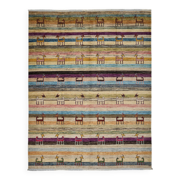 Turkish Handknotted Wool Oushak Rug 177 cm x 228 cm