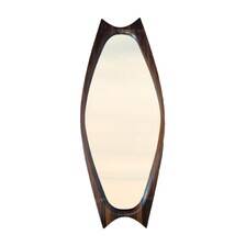 Rosewood mirror Sandholdt for Jansen, Danish, 1960s
